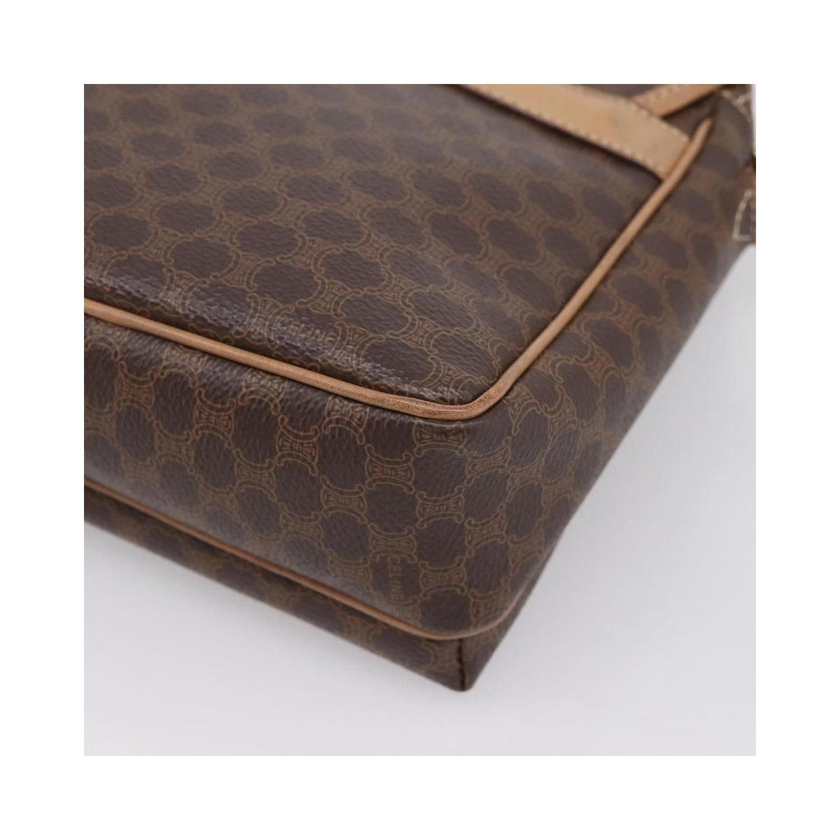 Sac Porté Épaule Celine Macadam Medium Toile - Marron