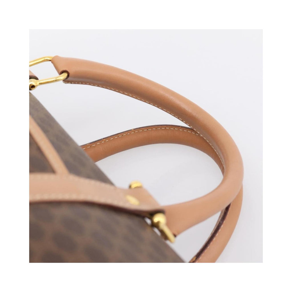 Sac À Main Celine Vintage Macadam Boston Pvc - Marron