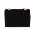 Sac À Main Chanel Wallet On Chain Velvet - Violet