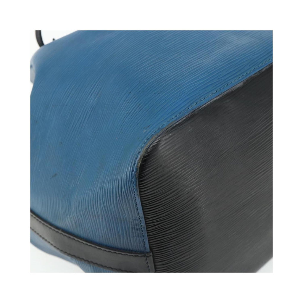 Sac Porté Épaule Louis Vuitton Bicolor Petit Noe Cuir - Bleu
