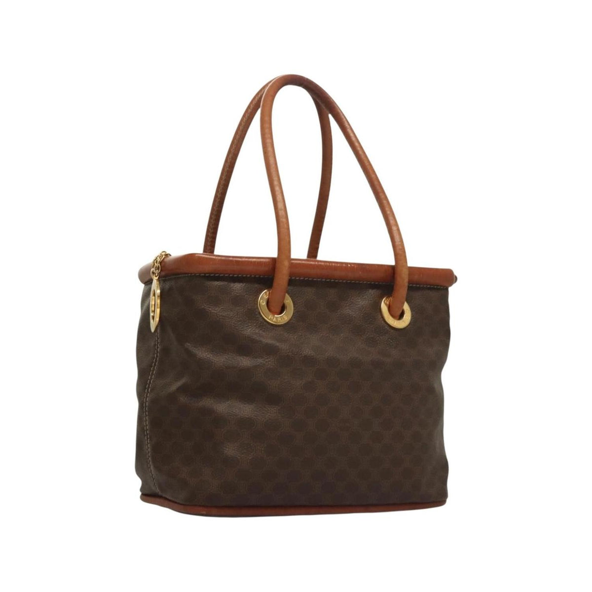 Sac À Main Celine Macadam Handbag Toile - Marron