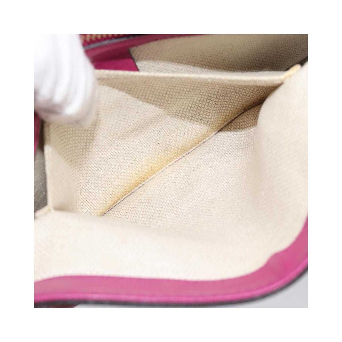 Sac Porté Épaule Gucci Soho Chain Medium Cuir Verni - Rose