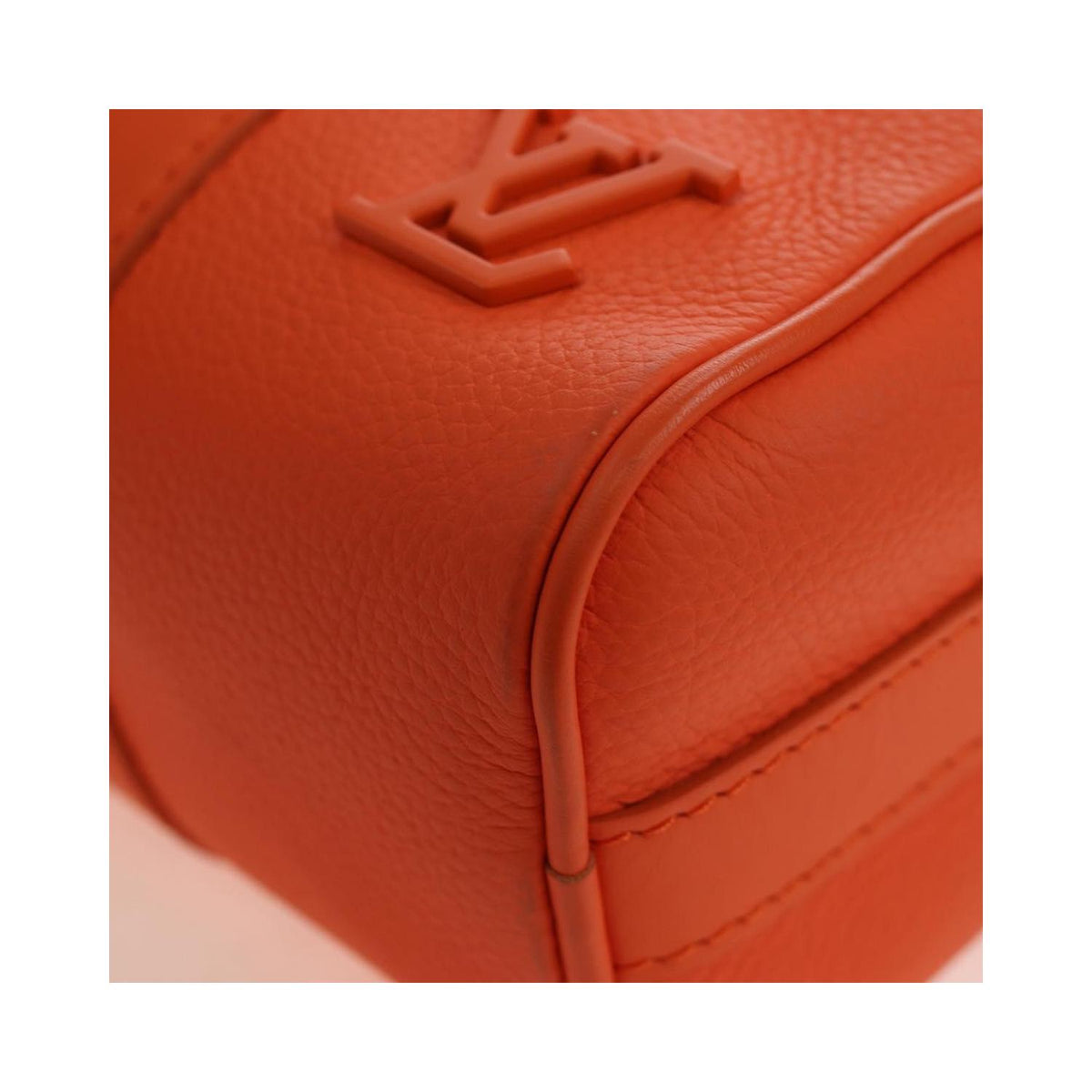 Sac Porté Épaule Louis Vuitton City Keepall Cuir - Orange