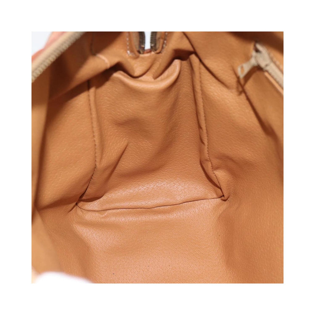 Sac À Main Celine Vintage Macadam Boston Toile - Marron