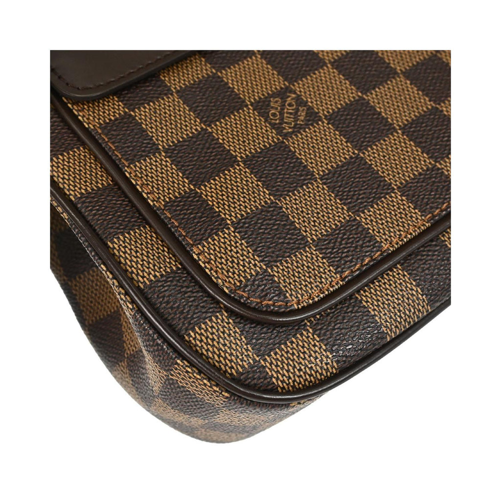 Borsa a spalla Louis Vuitton Aubagne in tela - Marrone