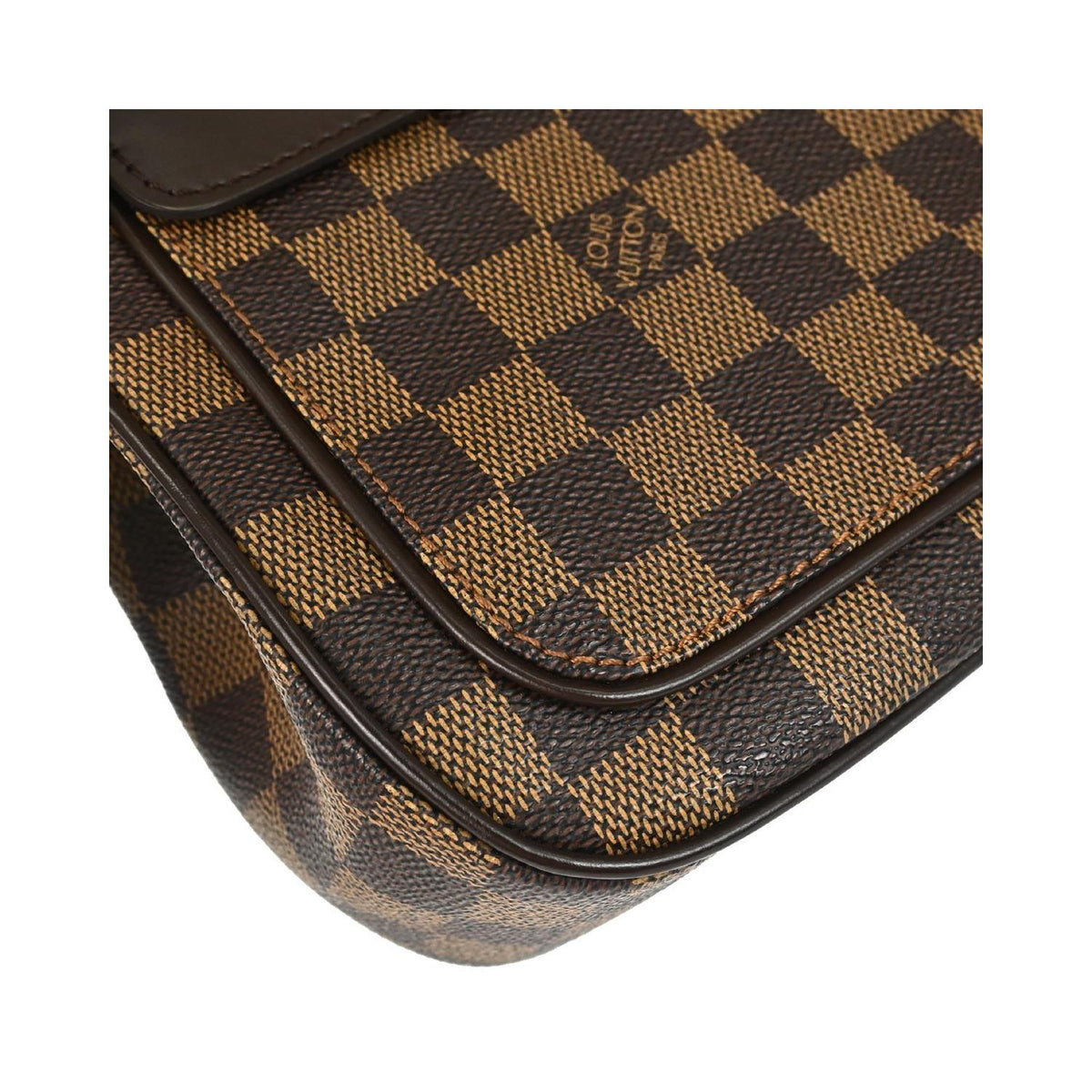 Borsa a spalla Louis Vuitton Aubagne in tela - Marrone