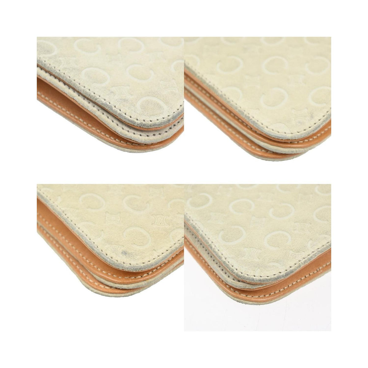 Pochette Celine C Macadam Shoulder Daim - Beige