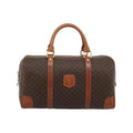 Sac À Main Celine Vintage Macadam Boston Toile - Marron