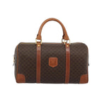 Sac À Main Celine Vintage Macadam Boston Toile - Marron