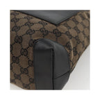 Cabas Gucci Vintage Front Pocket Tote Toile - Noir