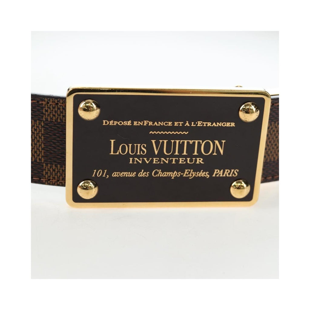 Ceinture Louis Vuitton Inventeur Belt Medium Toile - Marron