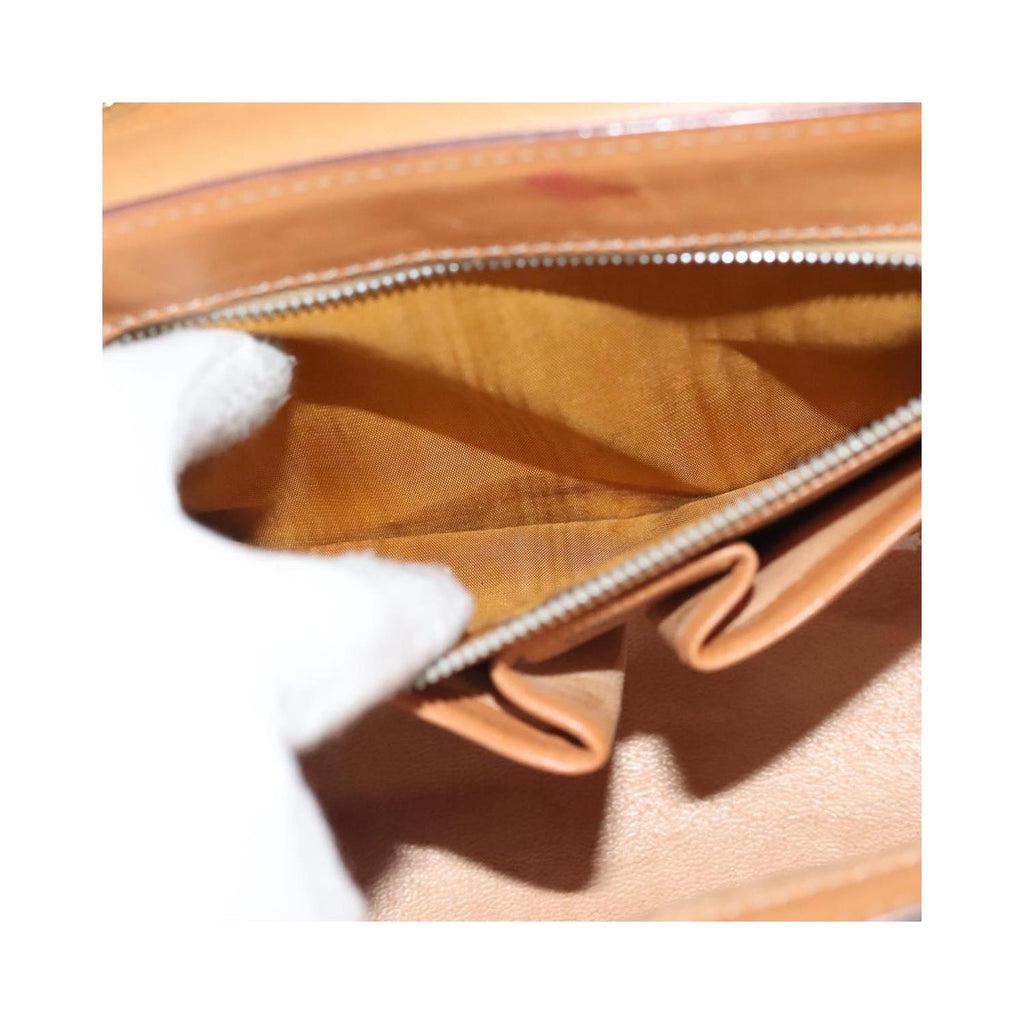 Sac À Main Celine Macadam Handbag Toile - Marron