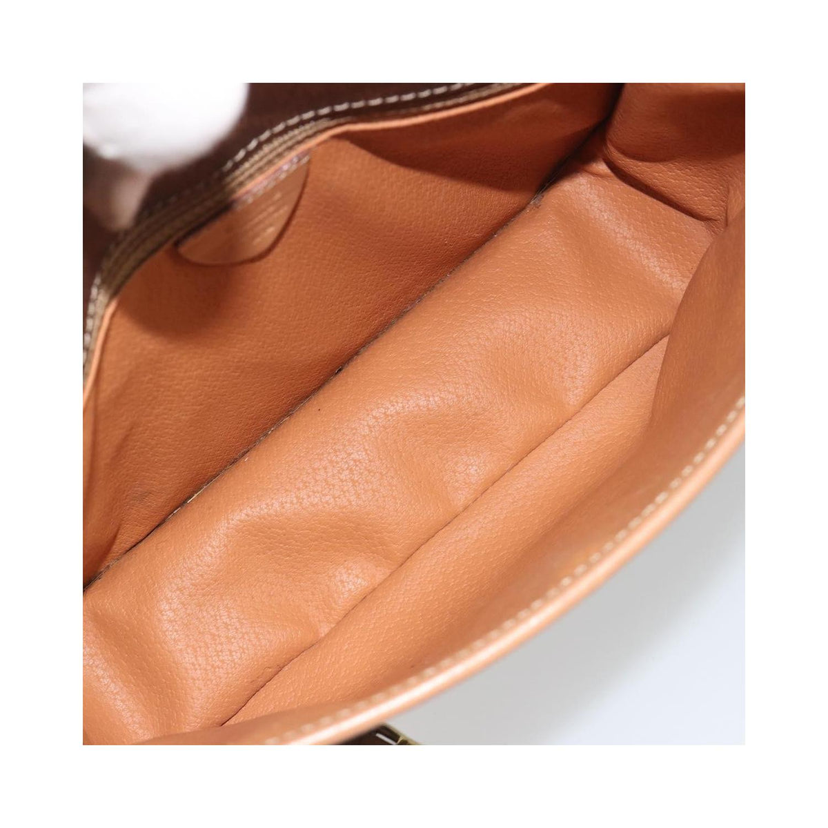 Sac Porté Épaule Celine Vintage Macadam Circle Logo Toile - Marron