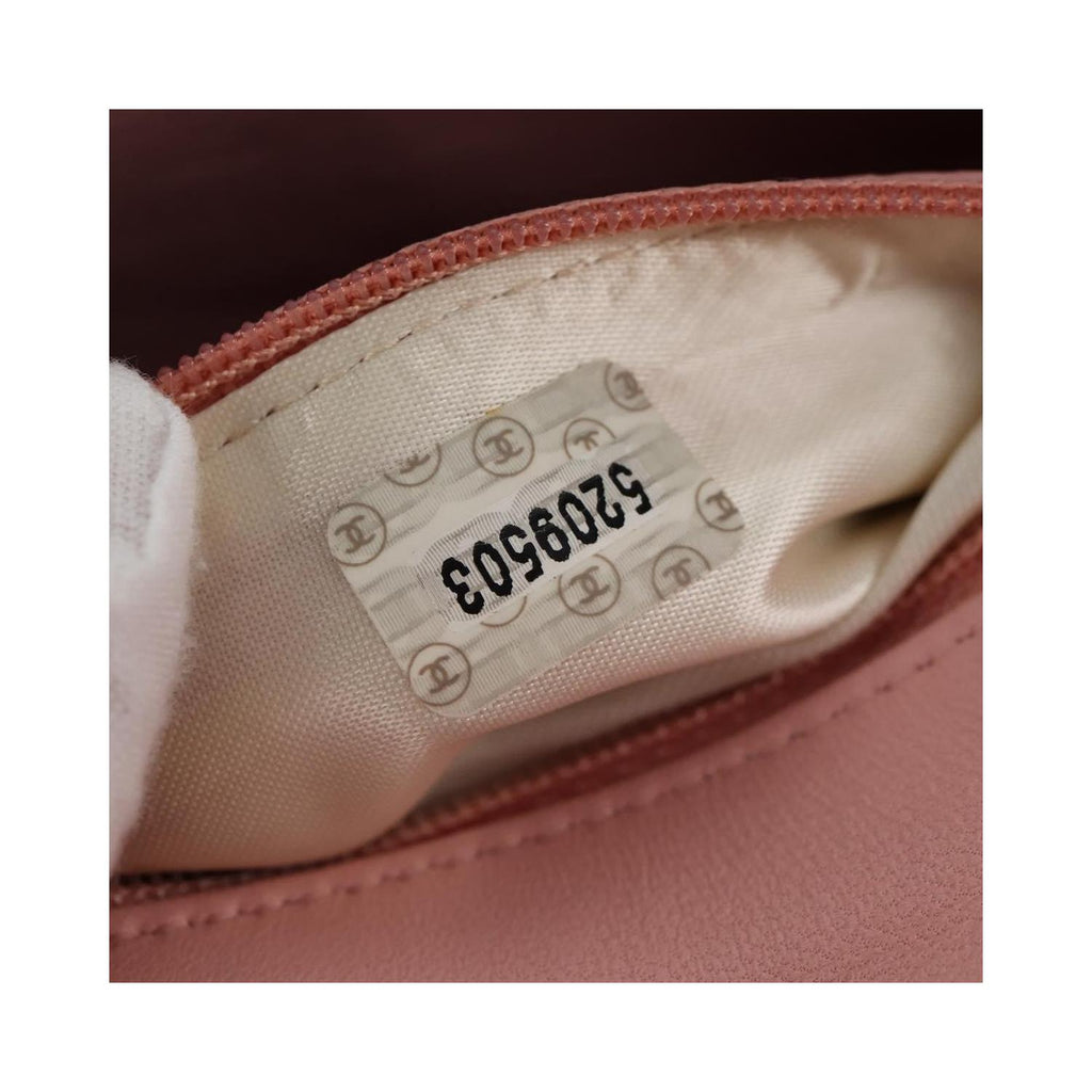 Sac Chanel Vintage Camellia Flap Bag Micro Cuir - Rose