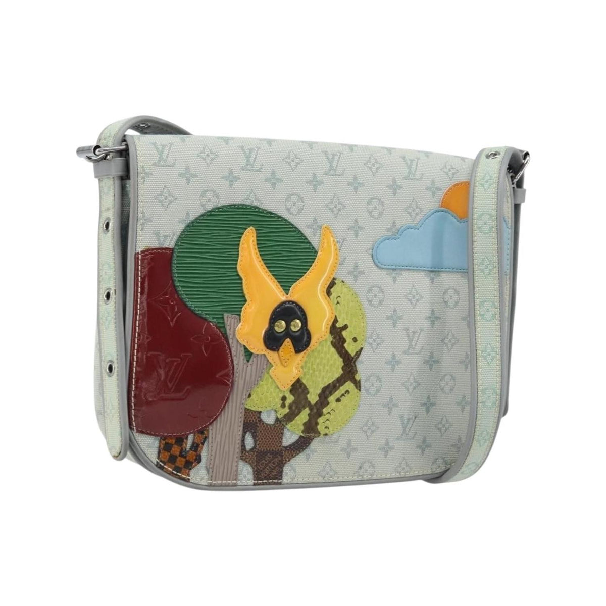 Louis Vuitton - Skuldertaske Conte De Fees Musette i lærred - Grå