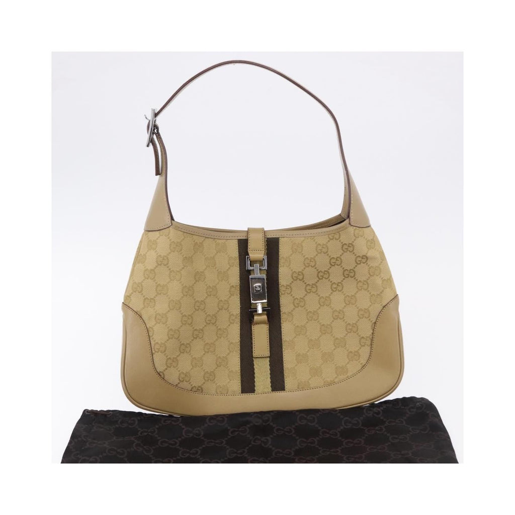 Sac À Main Gucci Jackie Medium Toile - Beige