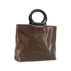 Cabas Celine Vintage Macadam Shopper Tote Toile - Marron