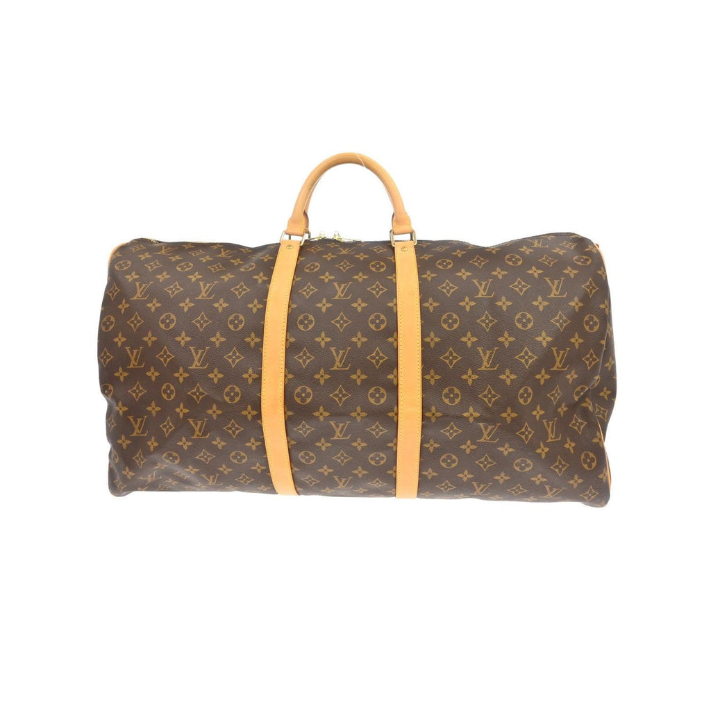 Sac De Voyage Louis Vuitton Keepall Bandouliere 60 Toile - Marron