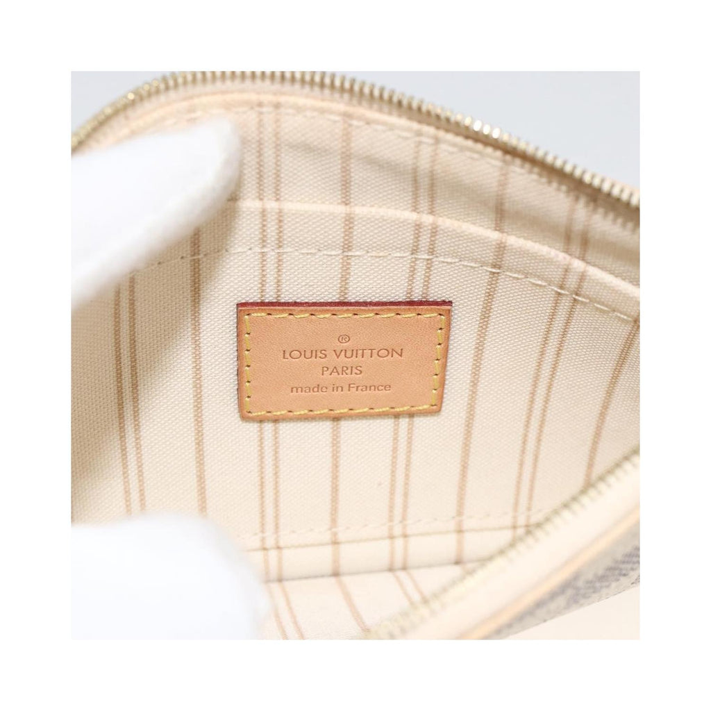 Pochette Louis Vuitton Neverfull Pochette Small Toile - Blanc
