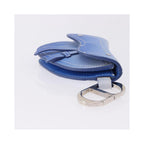 Pochette Christian Dior Saddle Wristlet Clutch Cuir - Bleu