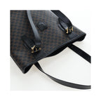 Sac Porté Épaule Celine C Macadam Tote Pvc - Noir