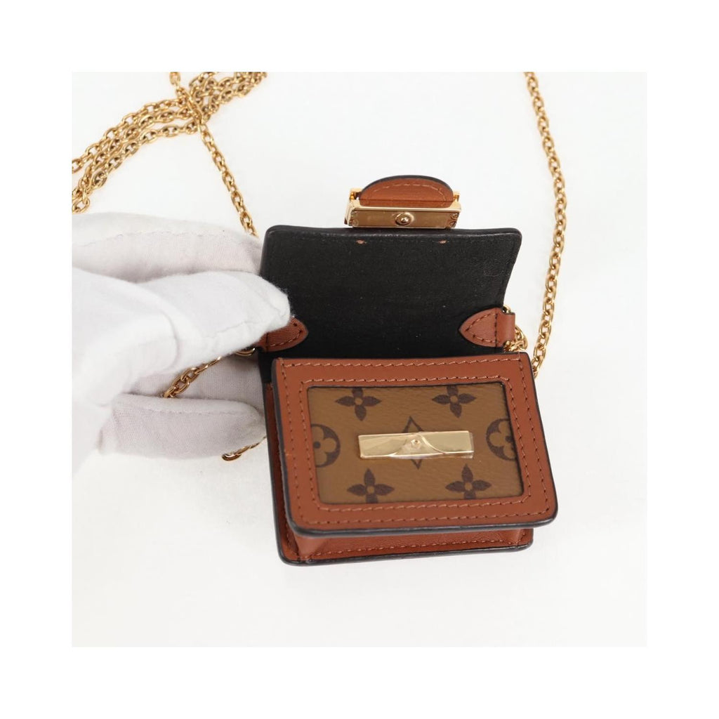 Sac Porté Épaule Louis Vuitton Dauphine Mini Toile - Marron