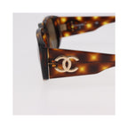 Lunettes De Soleil Chanel Logo Cc Plastic - Marron