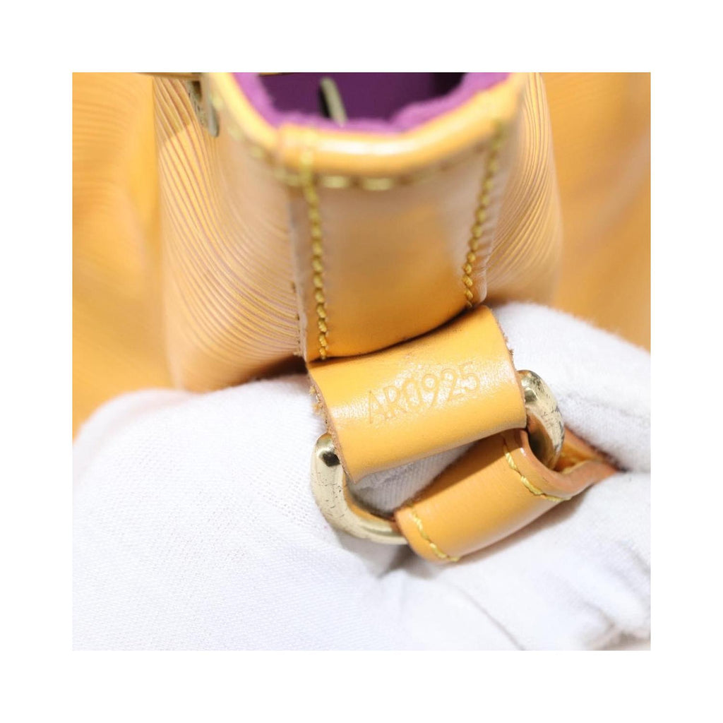 Bolso de hombro Louis Vuitton Noé grande de cuero - Amarillo