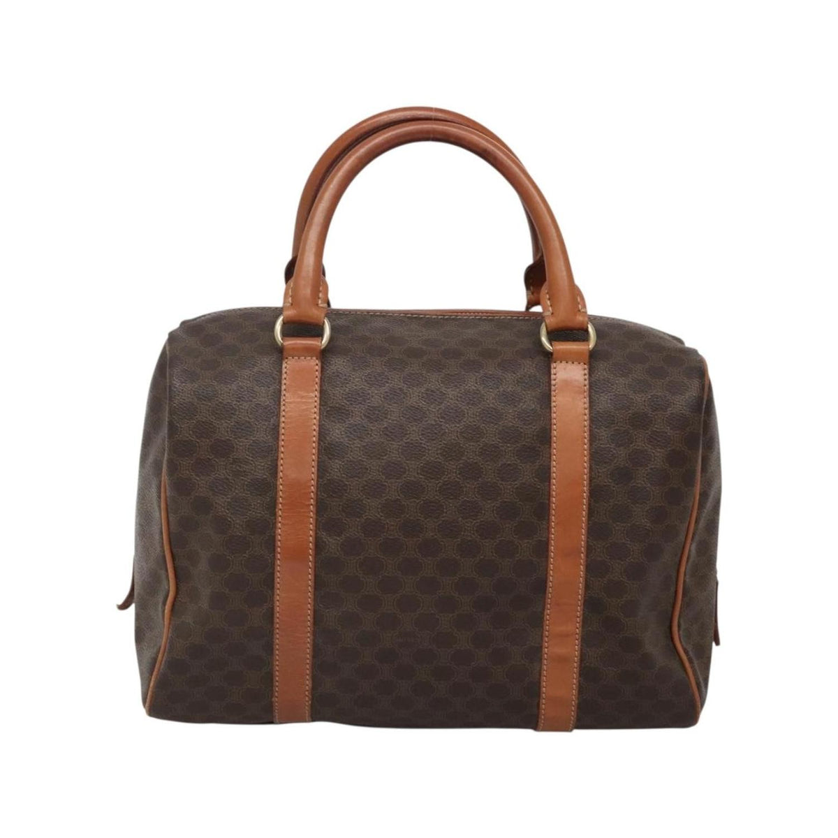 Sac Celine Macadam Handbag Toile - Marron