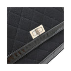 Sac Porté Épaule Chanel Reissue Flap Mini Toile - Noir