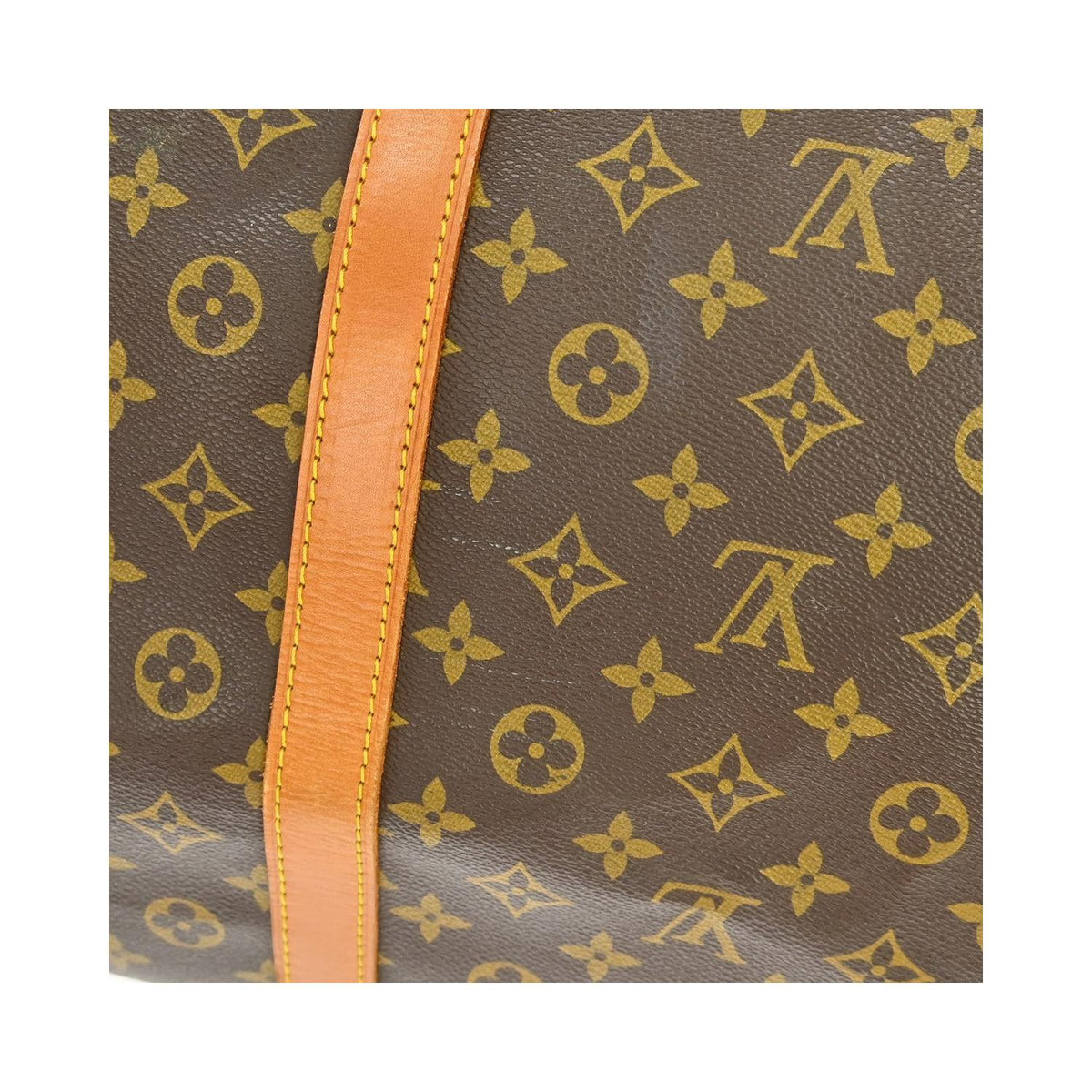 Louis Vuitton Keepall Bandoulière 60 Canvas Travel Bag - Brown