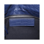 Pochette Balenciaga Classic Studs Envelope Strap Clutch Mini Cuir - Bleu Marine