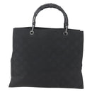 Gucci Vintage Bamboo Handle Tote GG Nylon Medium