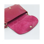 Sac Porté Épaule Gucci Soho Chain Medium Cuir Verni - Rose