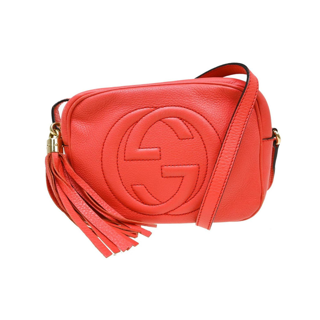 Sac Porté Épaule Gucci Soho Disco Small Cuir - Rose