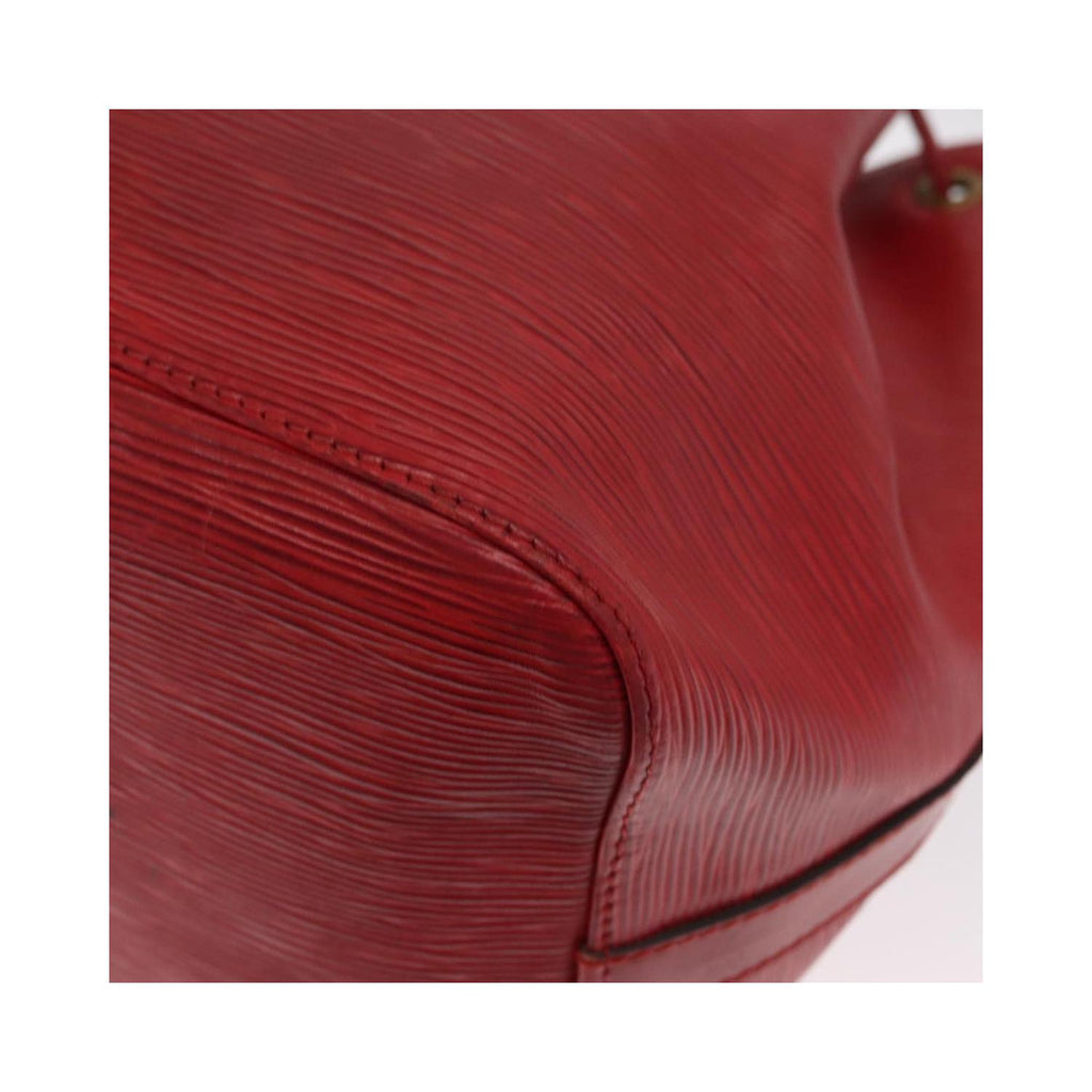 Sac Porté Épaule Louis Vuitton Petit Noe Medium Cuir - Rouge