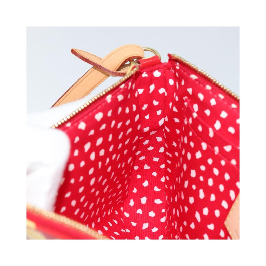 Pochette Louis Vuitton Pochette Accessoires Cuir Verni - Rouge