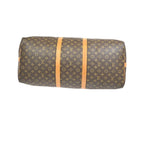 Bolsa de viaje Louis Vuitton Keepall Bandoulière 60 de lona - Marrón