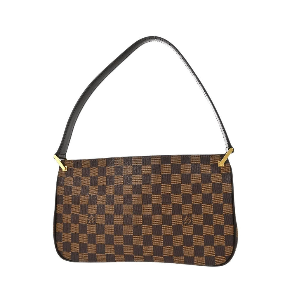 Borsa a spalla Louis Vuitton Aubagne in tela - Marrone