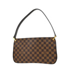 Borsa a spalla Louis Vuitton Aubagne in tela - Marrone