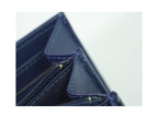 Portefeuille Chanel Deauville Flap Wallet Long Cuir - Bleu Marine