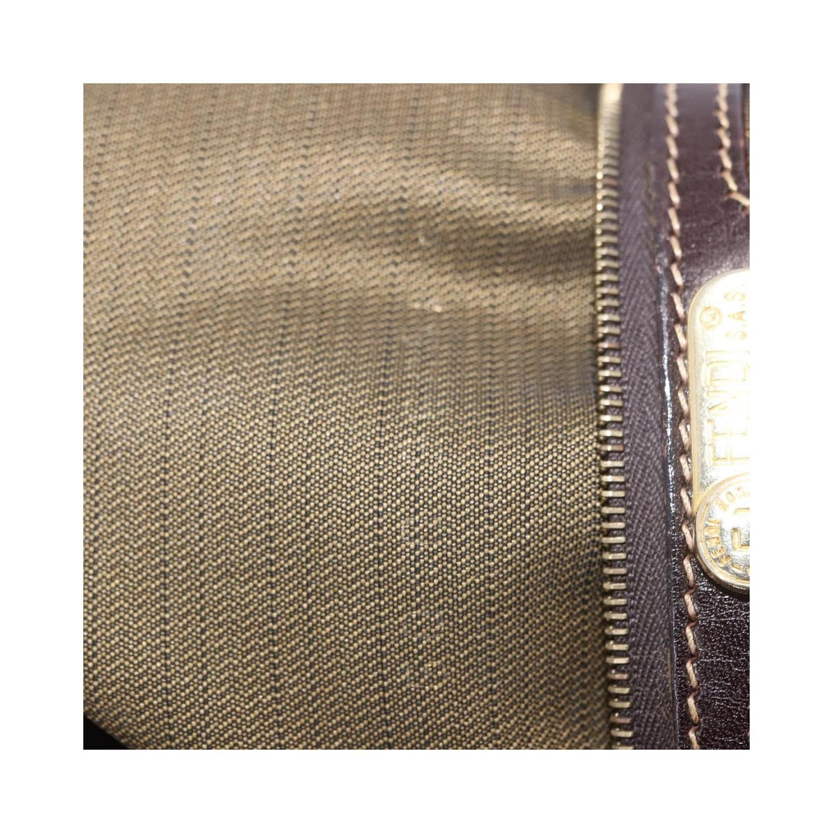 Sac À Main Fendi Vintage Zucca Toile - Marron