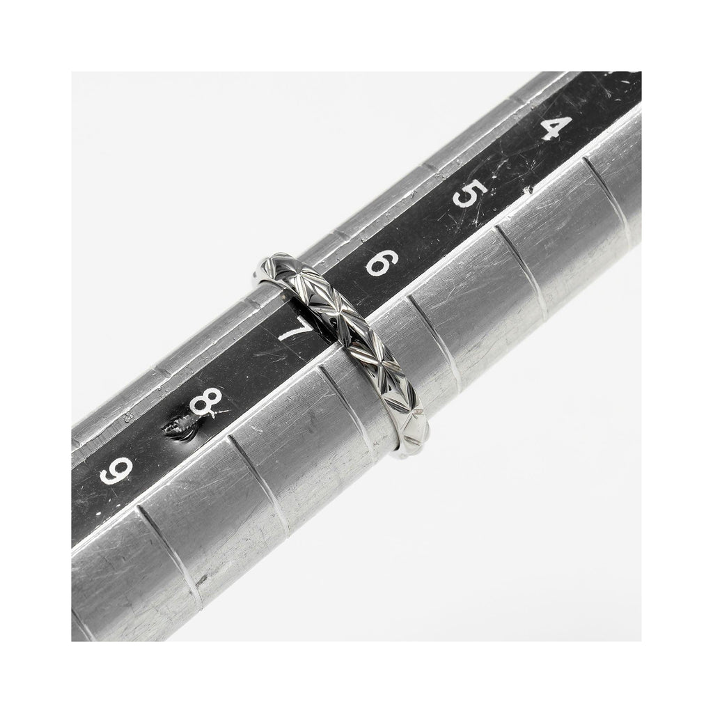 Bague Chanel Matelasse Platinum - Argent