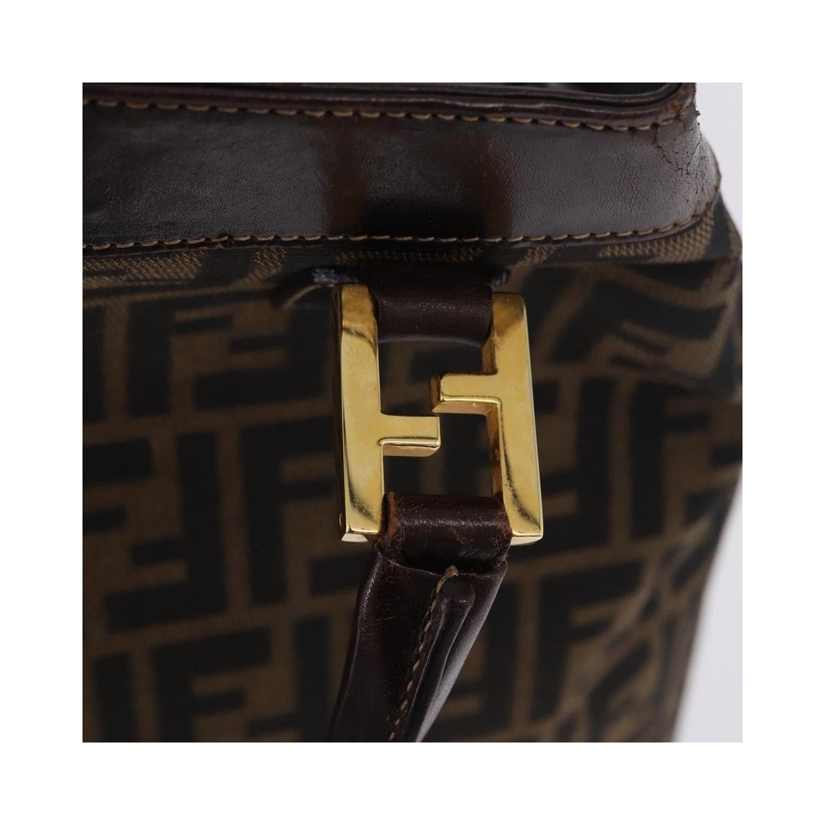 Sac À Main Fendi Vintage Zucca Toile - Marron
