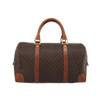 Sac À Main Celine Vintage Macadam Boston Toile - Marron