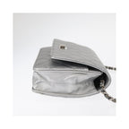 Sac Bandoulière Chanel Reissue 2.55 Wallet On Chain Cuir - Argent