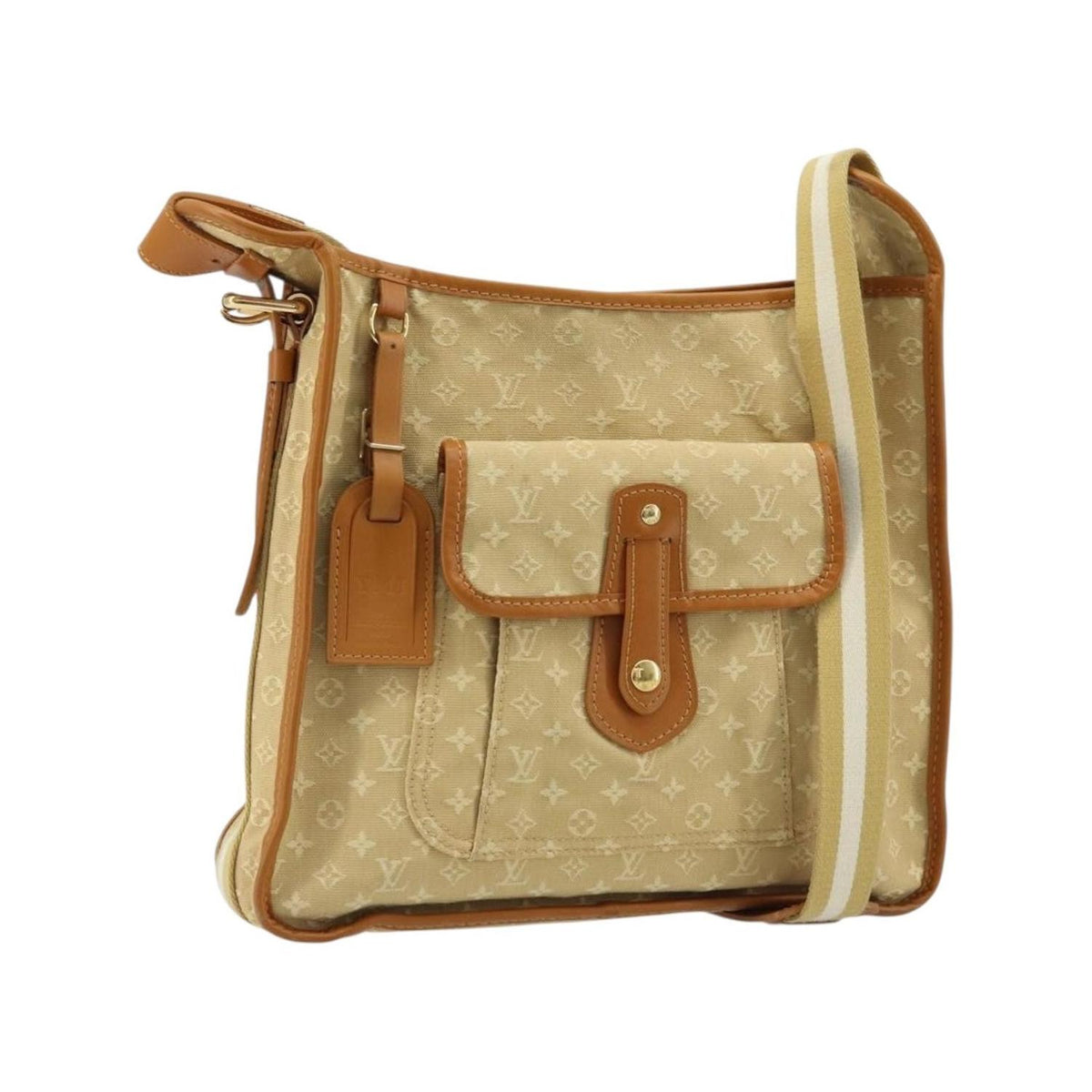Bolso de hombro tipo mensajero Louis Vuitton Mary Kate de lona - Beige