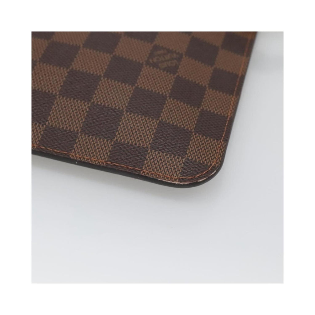 Bolso Louis Vuitton Neverfull Pochette MM de lona - marrón