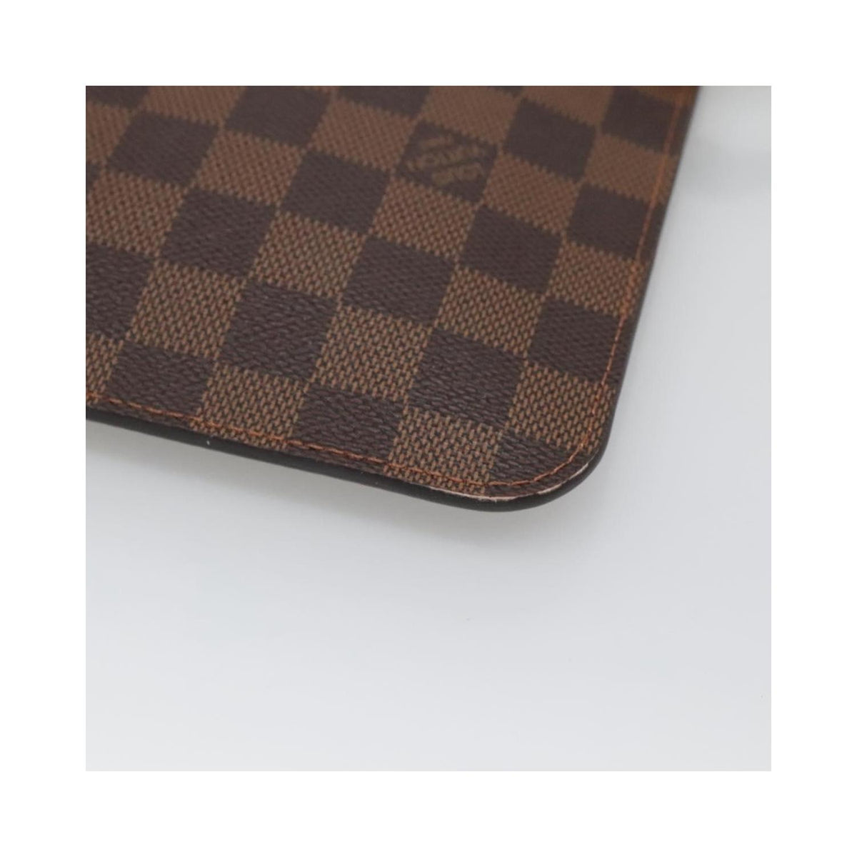 Bolso Louis Vuitton Neverfull Pochette MM de lona - marrón