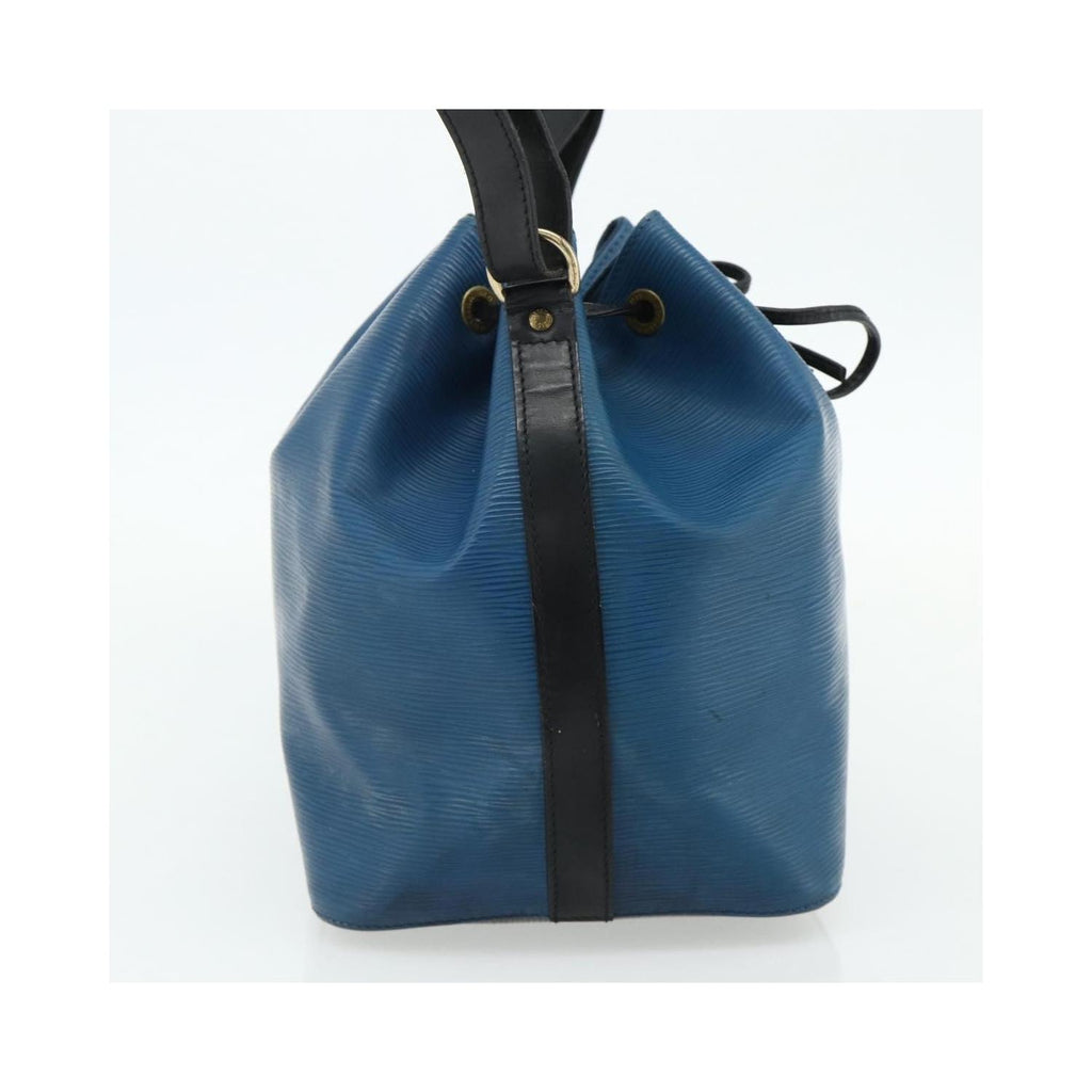 Sac Porté Épaule Louis Vuitton Bicolor Petit Noe Cuir - Bleu